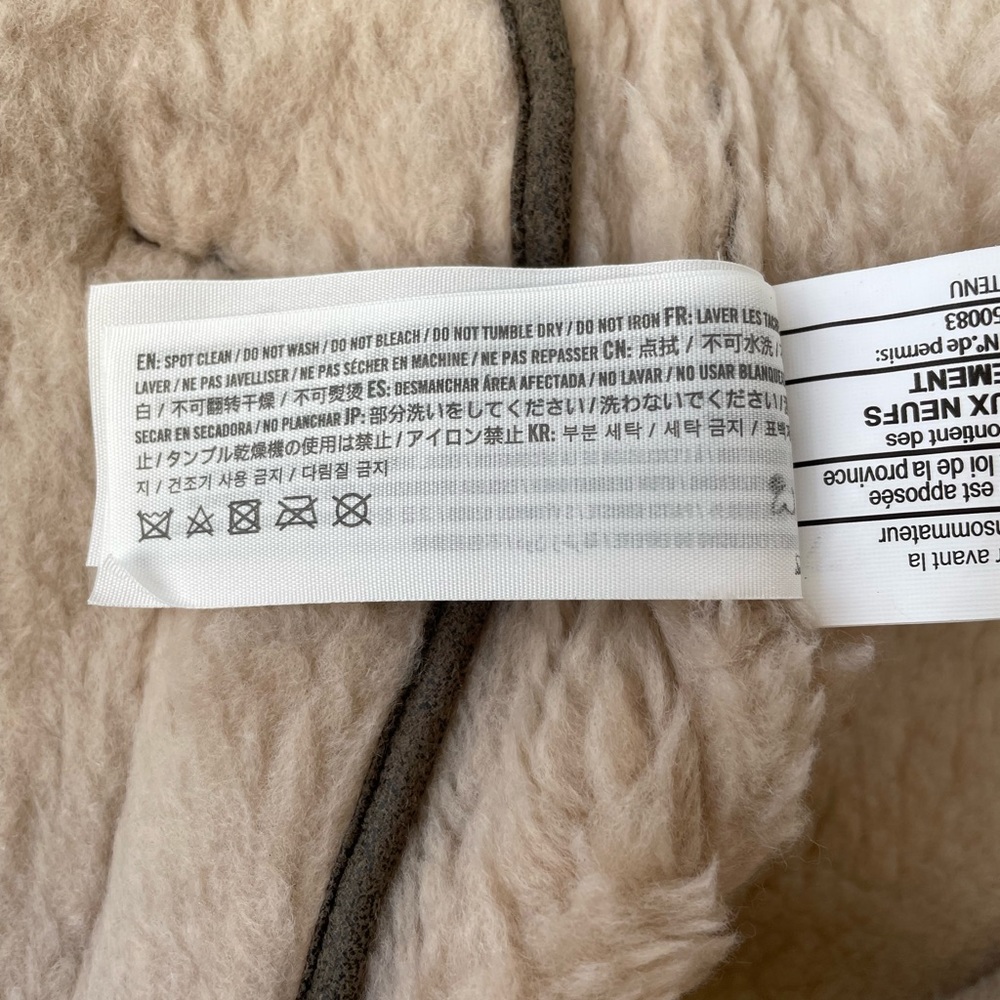 Abercrombie & Fitch Vegan Suede Jacket Coat with Faux Fur Lining, Brown, Men’s M - Picture 12 of 13